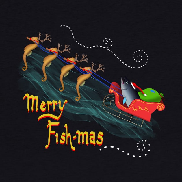 merry fish-mas santa cod! by wolfmanjaq